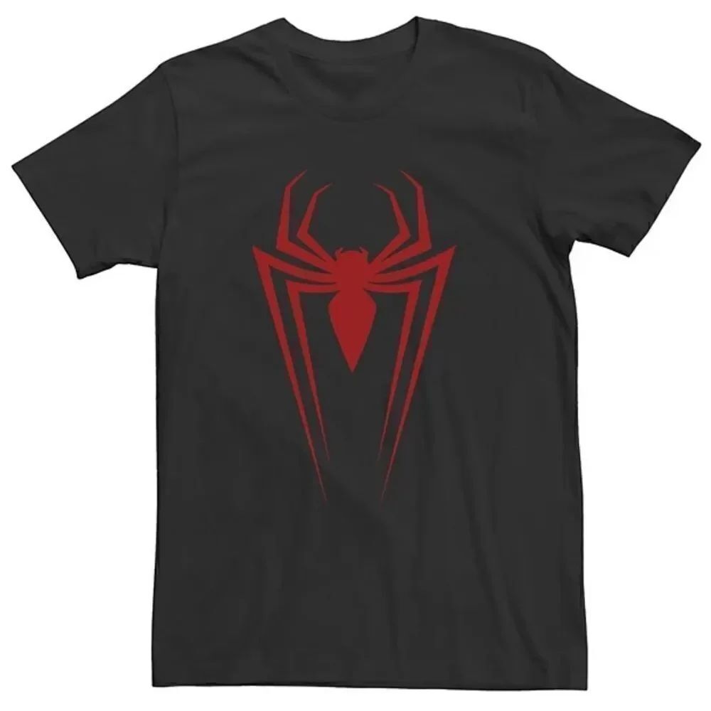 NEW Marvel Spiderman Mens Black Tee